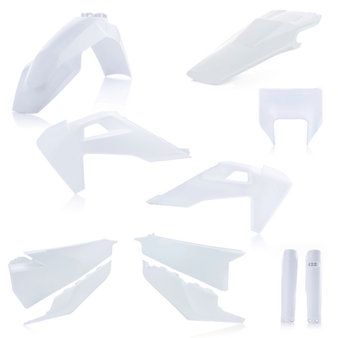 Acerbis Full Replacement Plastics Kit for 2020-21 Husqvarna models - White - 2791536811