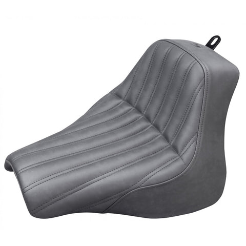 Saddlemen Renegade Solo Seat for 2018-22 Harley Softail Fat Bob - Black/Knuckle - 818-28-0023