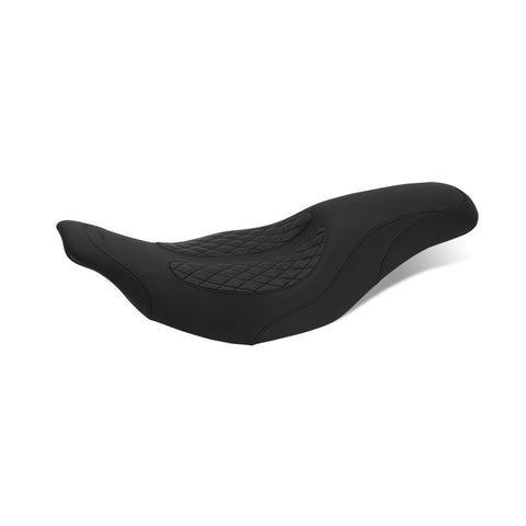 Mustang Dave Perewitz Signature Fastback 2-Up Seat for 1997-07 Harley Electra Glide - 76983
