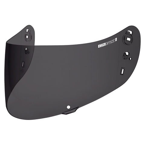 ICON Optics Shield Anti-Fog Outer Shield for Airframe Pro / Airform / Airmada Helmets - Dark Smoke