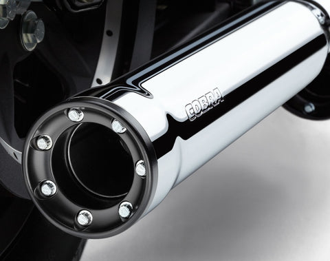 Cobra USA RPT Slip-On Mufflers for Harley Dyna Models - Chrome - 6055 - Cant list for whatever reason