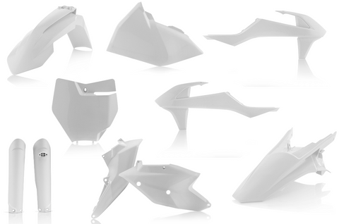 Acerbis Full Replacement Plastics Kit for 2016-18 KTM SX / SX-F - White - 2421060002