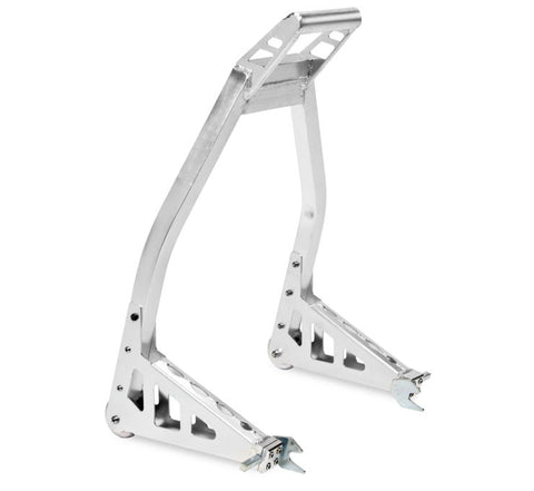 BikeMaster Universal Aluminum Stands - Polished - Rear - TLAMS500