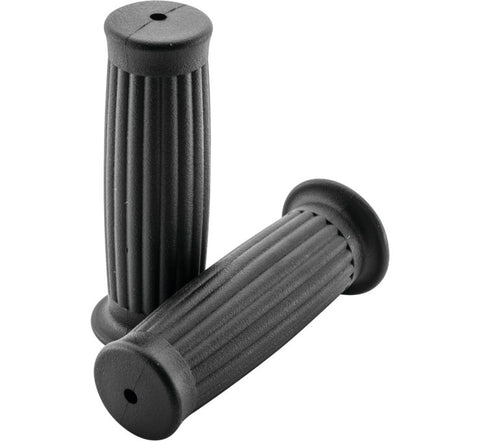 BikeMaster Grips - Black/Classic Lines - 7/8 Inch Bars - WLG-225-Black