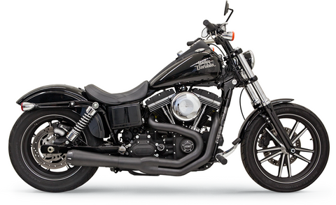 Bassani Road Rage II Mega Power System for 1991-17 Harley Dyna models - Black - 1D32RB