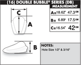 Zero Gravity Double Bubble Windscreen for 2002-09 Honda VFR800 Intercepteor - Dark Smoke - 16-454-19