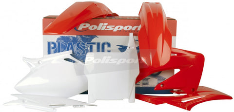 Polisport MX Complete Replica Plastics Kit for 2004 Honda CRF450R - OE Red/White - 90109