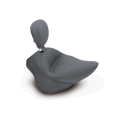 Mustang Solo Seat with Backrest for Harley Softail models - Wide Touring - 79742