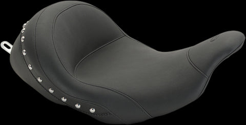 Mustang LowDown Solo Seat for 2009-18 Harley FLH / FLT models - 76079