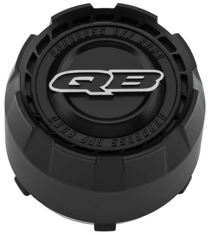 QuadBoss Slicer Center Caps Fits 4/110 and 4/115 Wheels - Gloss Black - 608535
