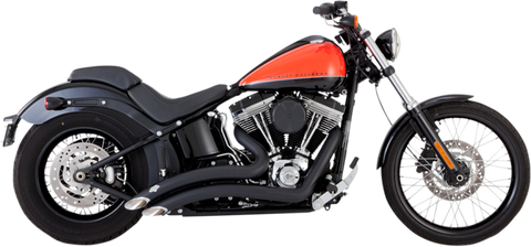 Vance & Hines Big Radius 2-Into-2 Exhaust System for 1986-17 Harley Softail models - Black - 46069