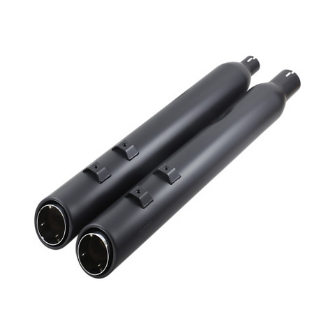 Cobra USA 909 Uppercut Slip-On Mufflers for 2017-22 Harley FL Touring models - Black - 6269RB
