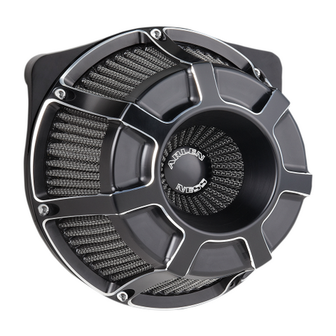 Arlen Ness Inverted Series Air Cleaner Kits for 1991-Up Harley Sportsters - Bevelled Black - 18-937