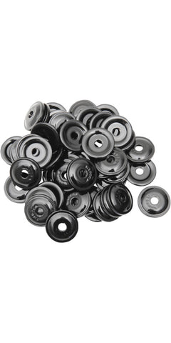 Woodys AWA-3810 Round Aluminum Support Plates - Black - 5/16 in - 48 Pack