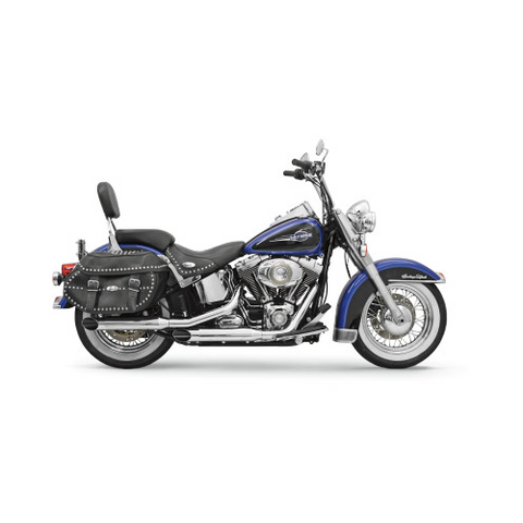 Bassani Firepower Slip-On Mufflers for 2007-17 Harley Softail models - Chrome - 12117F