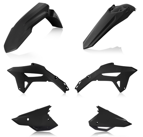 Acerbis Standard Replacment Plastics Kit for 2021-22 Honda CRF450R - Black - 2858910001