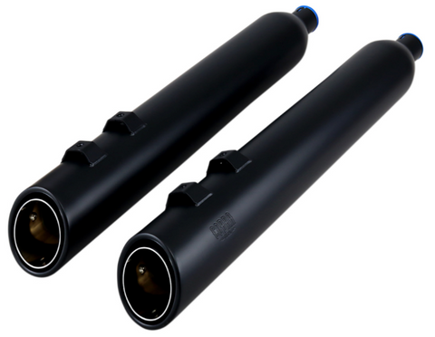 Cobra USA 909 Uppercut Slip-On Mufflers For 1995-16 Harley FL Touring models - Black - 6268RB