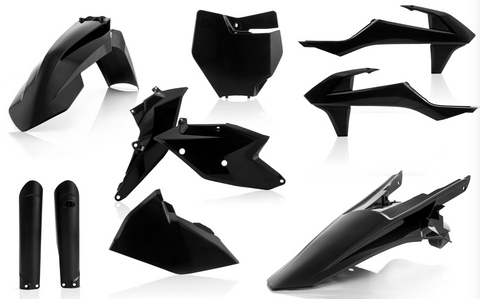 Acerbis Full Replacement Plastics Kit for 2016-18 KTM SX / SX-F models - Black - 2421060001