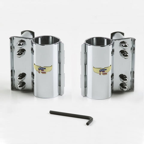 National Cycle KIT-CJE Ranger/Custom/Low Boy Windshield Mounting Kit - Chrome
