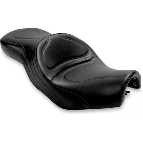 Saddlemen Ultimate Comfort Explorer 2-Up Seat for 1994-07 Honda VT1100 models - Black/Smooth Stitched - H3950JS