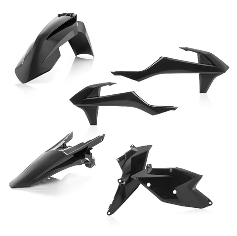 Acerbis Standard Replacment Plastics Kit for 2016-18 KTM SX / SX-F models - Black - 2421070001