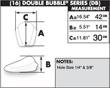 Zero Gravity Double Bubble Windscreen for 2009-12 Triumph Daytona 675 - Dark Smoke - 16-912-19