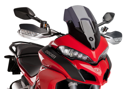 Puig Z-Racing Windscreen for 2015-17 Ducati Multistrada 1200S - Dark Smoke