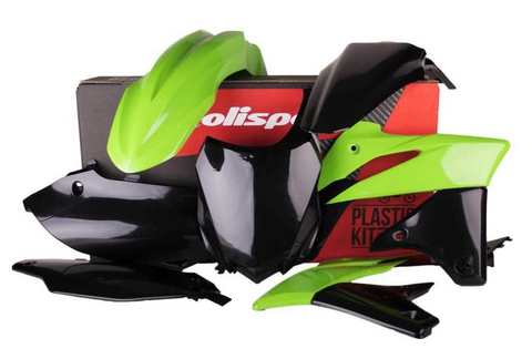 Polisport MX Complete Replica Plastics Kit for 2013-16 Kawasaki KX250F - OE Green/Black - 90542
