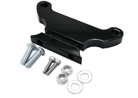 LA Choppers Black - 1" Diameter - T-Bar Gauge Mount Kit - LA-7390-00B