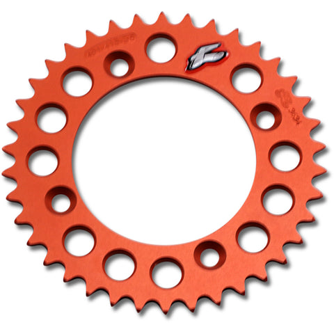 Renthal Standard Rear Sprocket - 415 Chain Pitch x 38 Teeth - Orange - 491--415-38P-OR