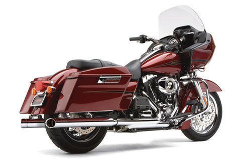 Cobra USA Slashcut Slip-On Mufflers for 1995-16 Harley Baggers - 3-inch/Chrome - 6020