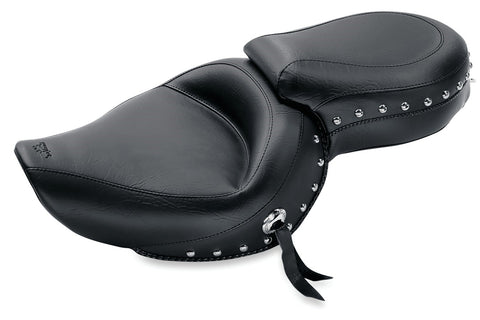 Mustang Wide Touring 2-Up Seat for 2004-20 Harley Sportster models - 76142
