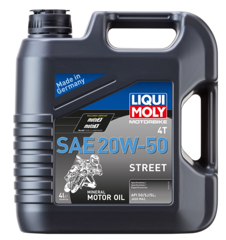 Liqui Moly Street 4T Engine Oil - 4 Liters - 20W-50 - 20064