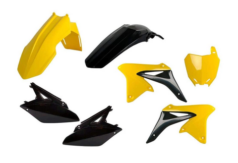 Polisport MX Complete Replica Plastics Kit for 2018-22 Suzuki RM-Z450/250 - Yellow/Black - 90839