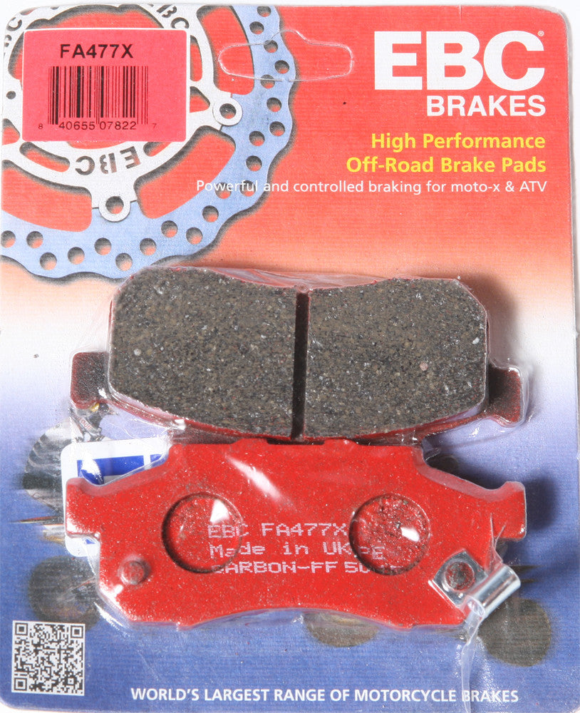EBC FA477X Front - Carbon Graphite Brake Pads For Honda Big Red