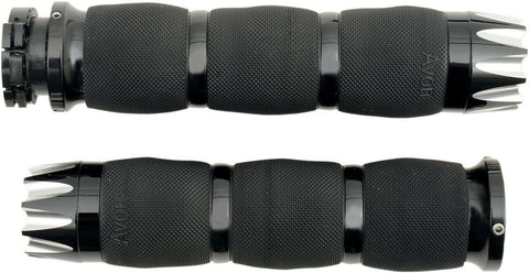 Avon Grips Air Cushion Grips for Indian Chief Models - Black - MT-IN-AIR-90A-E