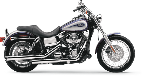 Cobra USA Slip-On Muffler with Tips for 2008-17 Harley Dyna Models - Chrome - 6006