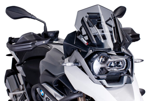 Puig Racing Windscreen for 2013-17 BMW R1200GS/Adventure - Smoke