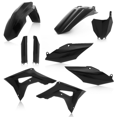 Acerbis Full Replacement Plastics Kit for 2017-18 Honda CRF 250R/450R - Black - 2630700001