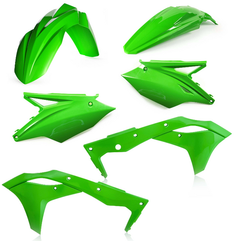 Acerbis Standard Plastic Kit for 2017 Kawasaki KX250F - Green - 2630620006