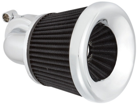 Arlen Ness Velocity 90 Degree Air Cleaner Kit for 2017-22 Harley M8 models - Chrome - 600-029