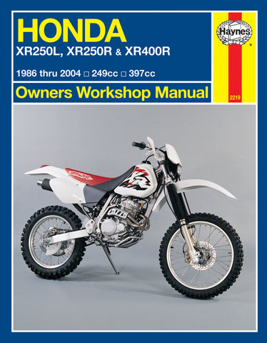 Haynes Service Manual for Honda XR250L / XR250R / XR400R - M2219