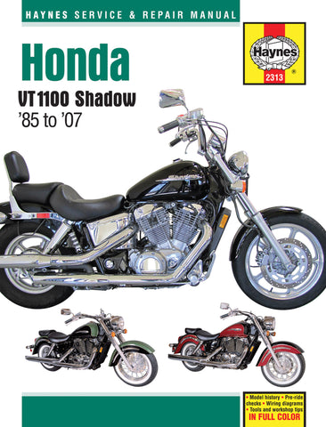 Haynes M2313 Service & Repair Manual for 1985-07 Honda Shadow VT1100