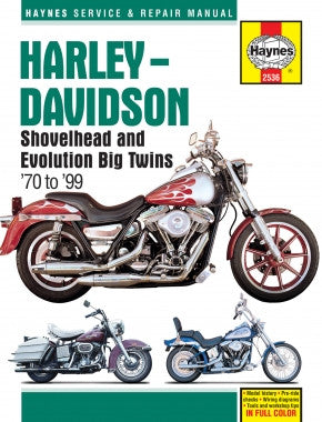 Haynes Haynes M2536 Repair Manual for 1970-99 Harley-Davidson Shovelhead & Evolution Bi