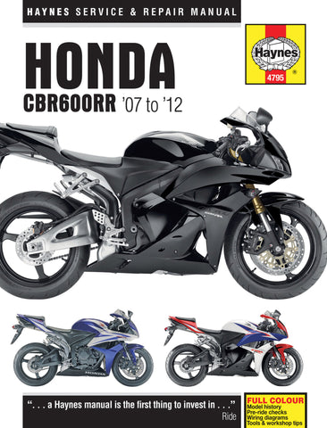 Haynes Service Manual for 2007-12 Honda CBR600RR - M4795