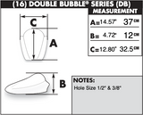 Zero Gravity Double Bubble Windscreen for 2004-05 Suzuki GSX-R600/750 - Dark Smoke - 16-108-19
