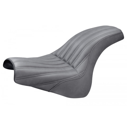 Saddlemen Profiler 2-Up Low Profile Seat for 2018-22 Harley Softail Fat Bob - Black/Knuckle - 818-28-047K