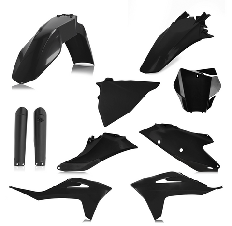 Acerbis Full Replacement Plastics Kit for 2021-22 Gas-Gas EX & MC models - Black - 2872790001