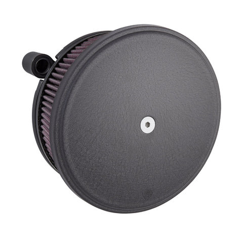 Arlen Ness Billet Sucker Stage II Air Filter Kits for 2008-17 Harley Touring FBW - Wrinkle Black - 18-821