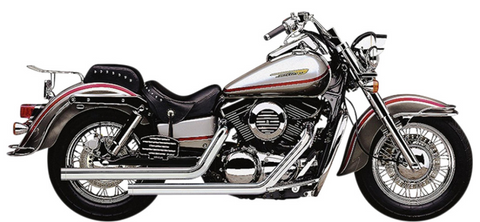 Cobra USA Dragsters Exhaust System for 1996-08 Kawasaki VN1500 Vulcan - Chrome - 4619T